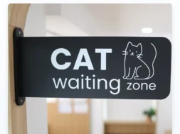ป้าย Cat waiting zone ที่โรงพยาบาลสัตว์ Better Pets พัทยา